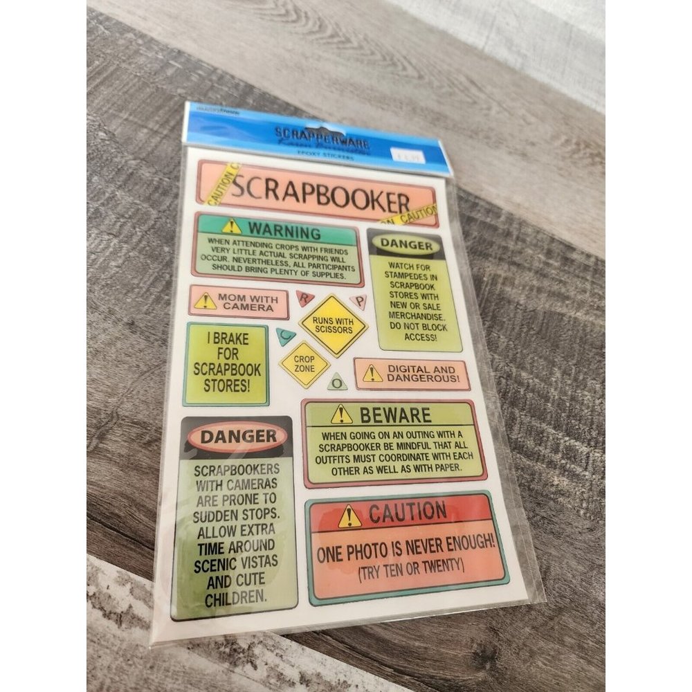 Creative Imaginations - Scrapbook Epoxy Stickers Crop Party Cropping NEW #29